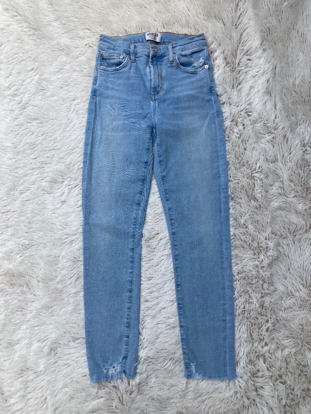 Agolde Distressed Skinny Jeans Womens Size 25